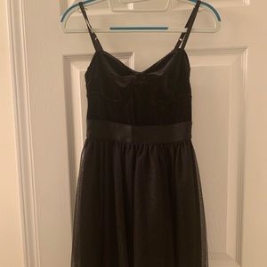 Black mini dress